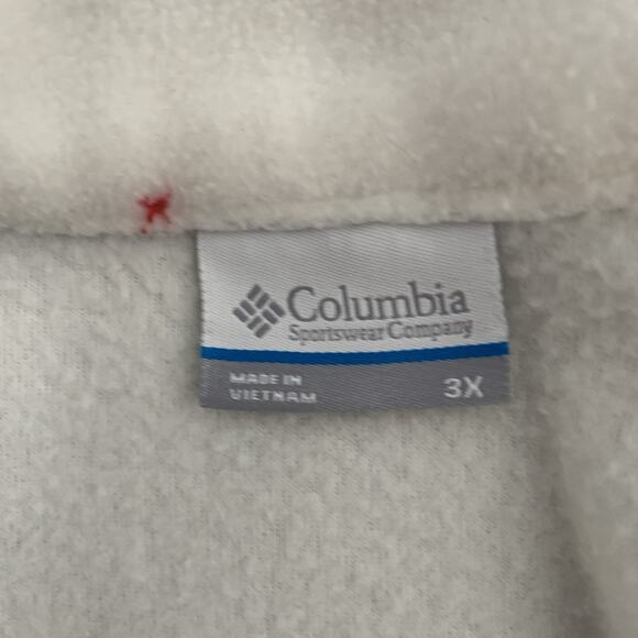 Columbia Benton Springs Jacket Full Zip Fleece Womens Plus 3X Ivory Cream - Picture 2 of 7
